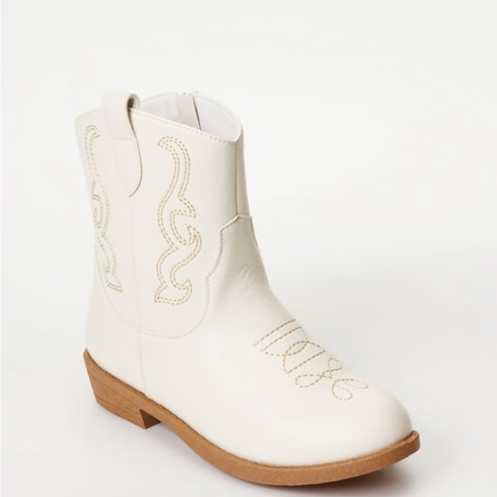 Fabkids White Western Boots
